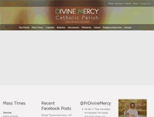 Tablet Screenshot of divinemercycatholic.com